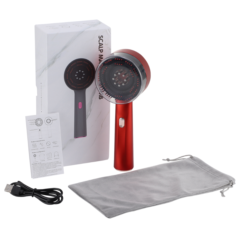 Infrared Scalp Massager & Hair Regrowth Brush